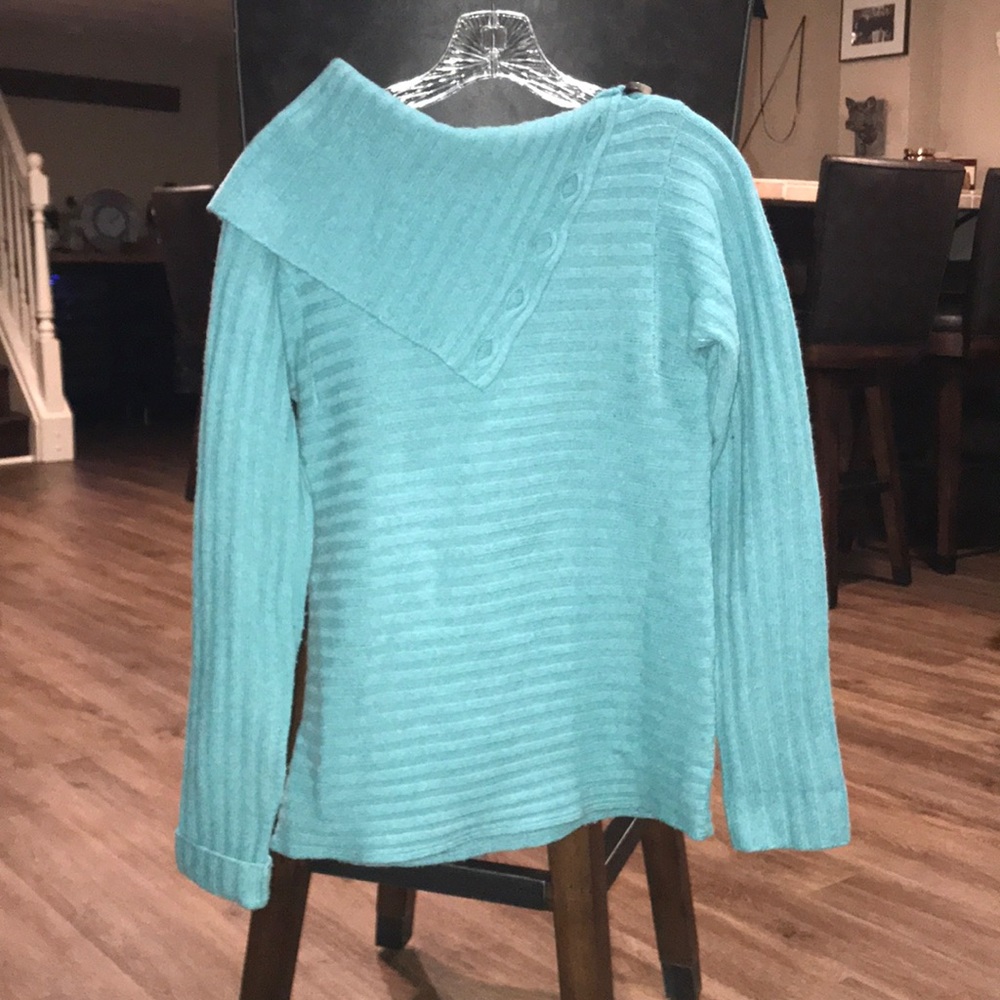 Teal sweater